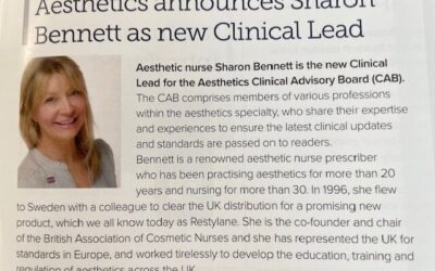 Aesthetics announces Sharon Bennett as new Clinical Lead